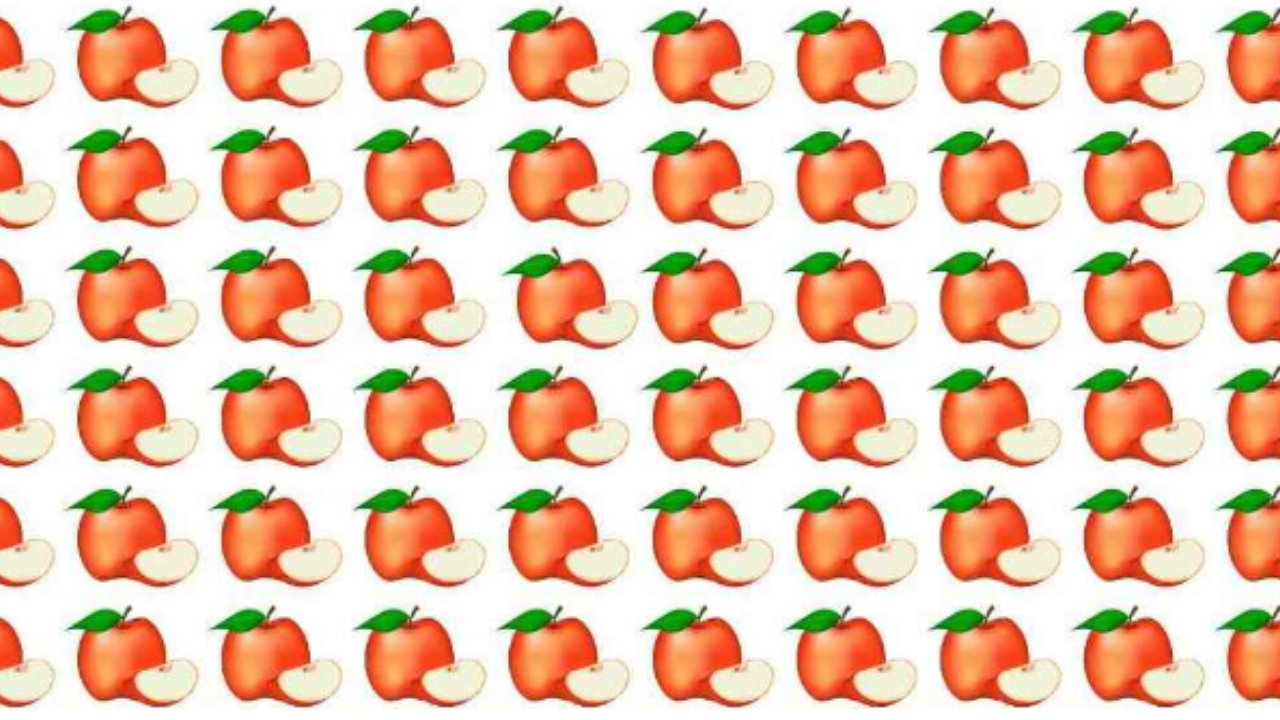 Optical illusion: Spot the odd apple emoji in 7 seconds