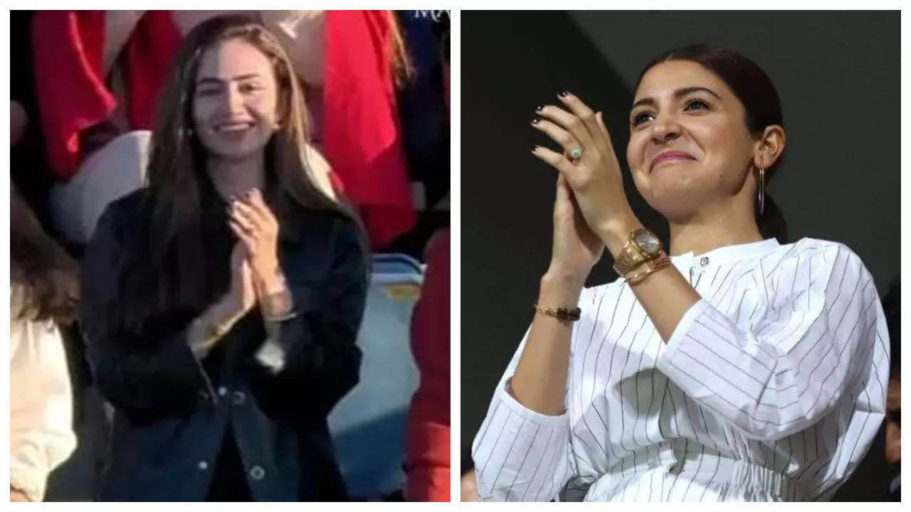 Shoaib Malik's wife Sana Javed gets trolled mimicking Anushka Sharma during India vs Pakistan WCL 2024 match | Filmymeet