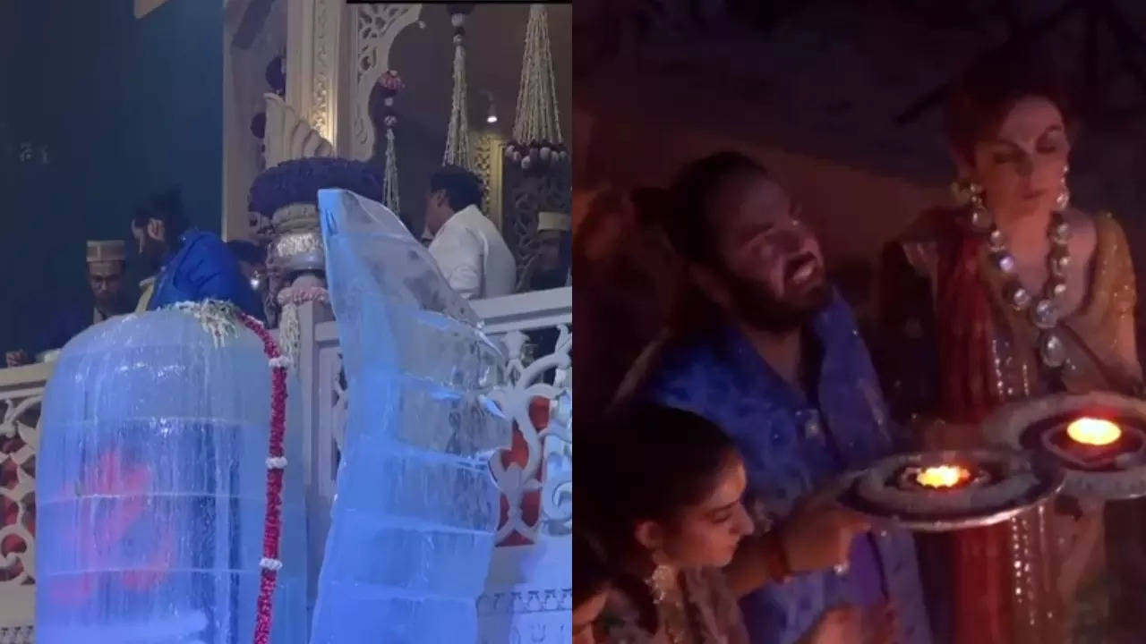 Anant Ambani and Radhika Merchant Wedding: Ambani family performs sacred Shiv Shakti Puja to seek blessings - WATCH | Hindi Movie News Filmymeet