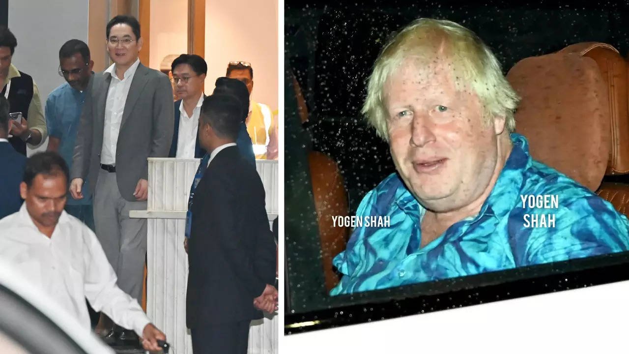 Samsung CEO Han Jong and former UK Prime Minister Borris Johnson arrive in Mumbai for Anant Ambani and Radhika Merchant's wedding | Hindi Movie News Filmymeet