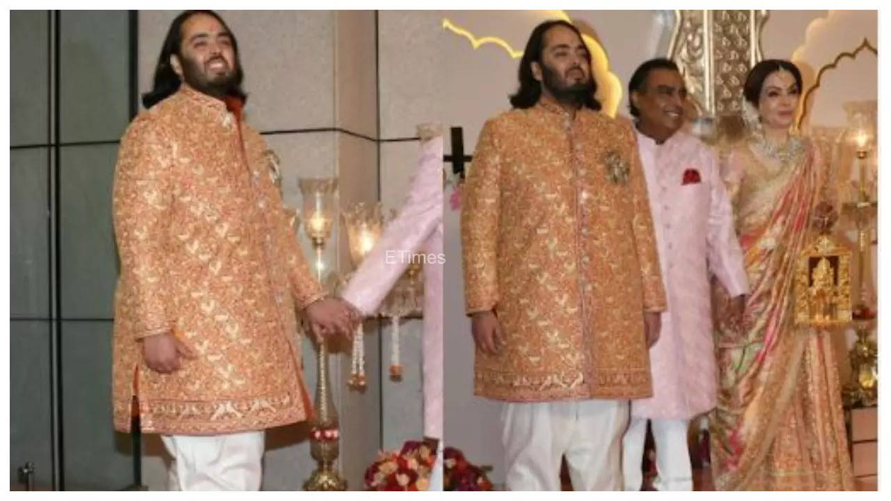 Soon-to-be groom Anant Ambani ditches jootis for sports shoes for his wedding with Radhika Merchant - Watch video | Hindi Movie News Filmymeet