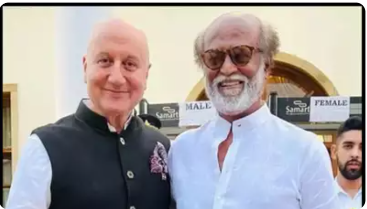 Anant Ambani - Radhika Merchant wedding: Anupam Kher drops UNSEEN video with RajiniKanth: see inside | Hindi Movie News Filmymeet