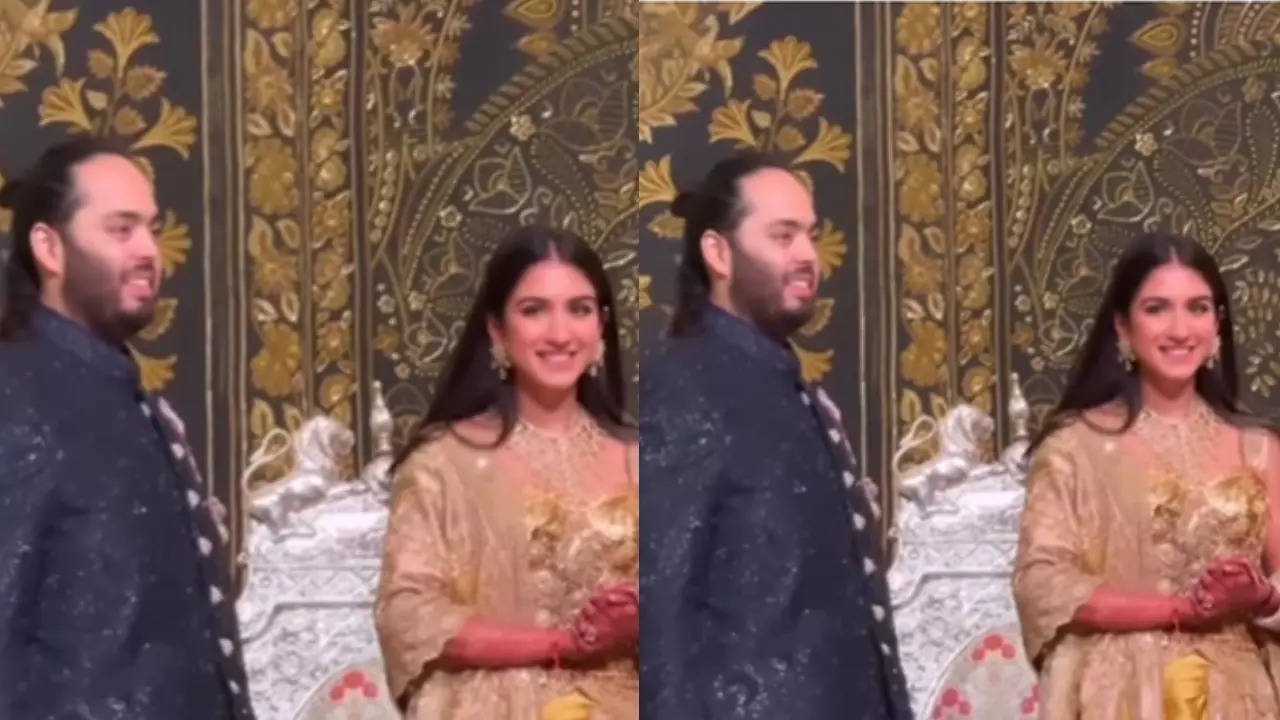 Anant Ambani and Radhika Merchant make their FIRST appearance in rich-elegant looks for the Mangal Utsav- WATCH | Hindi Movie News