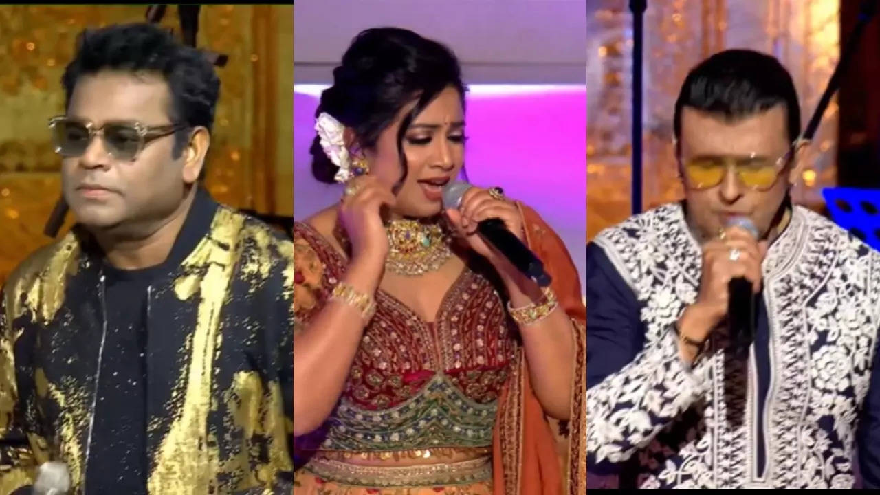 AR Rahman, Sukhwinder Singh, Shreya Ghoshal, Sonu Nigam and others elevate the evening at Anant Ambani and Radhika Merchant’s Mangal Utsav – WATCH | Hindi Movie News