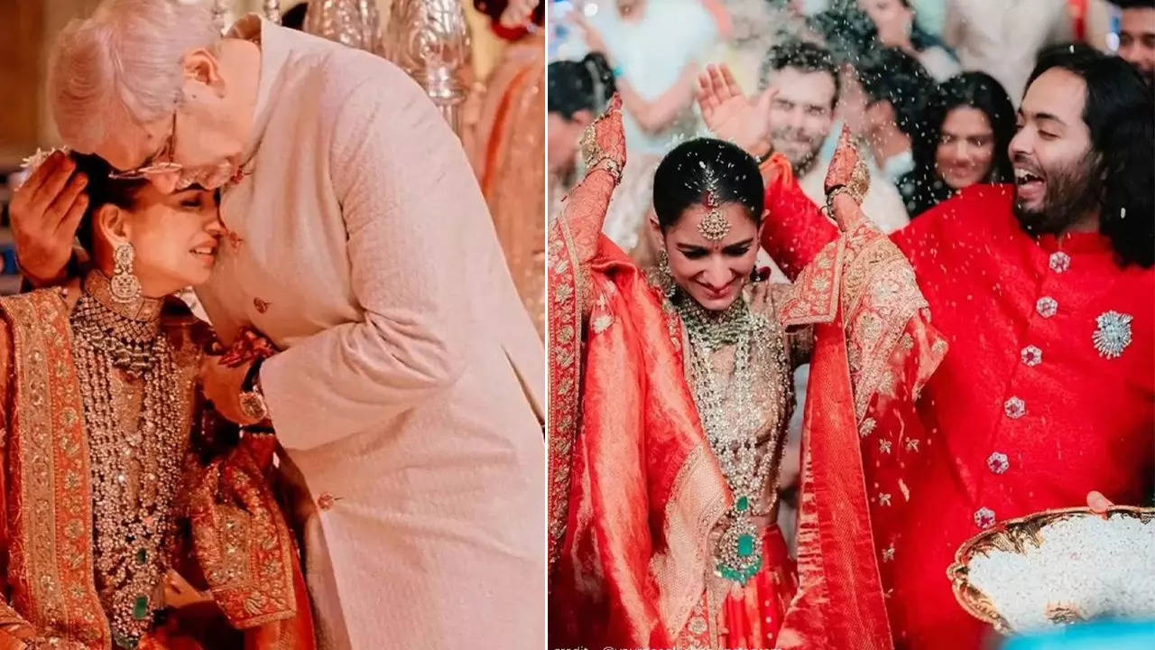 Unseen heartwarming pictures from Anant Ambani and Radhika Merchant’s vidai ceremony go viral | Hindi Movie News Filmymeet