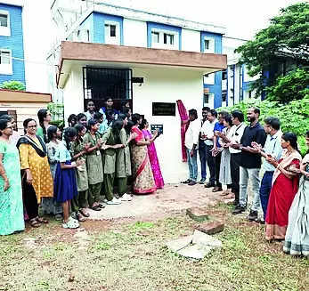 Govt school gets toilets under CSR project
