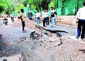 50L fine on const firm after Sarnath road caves in