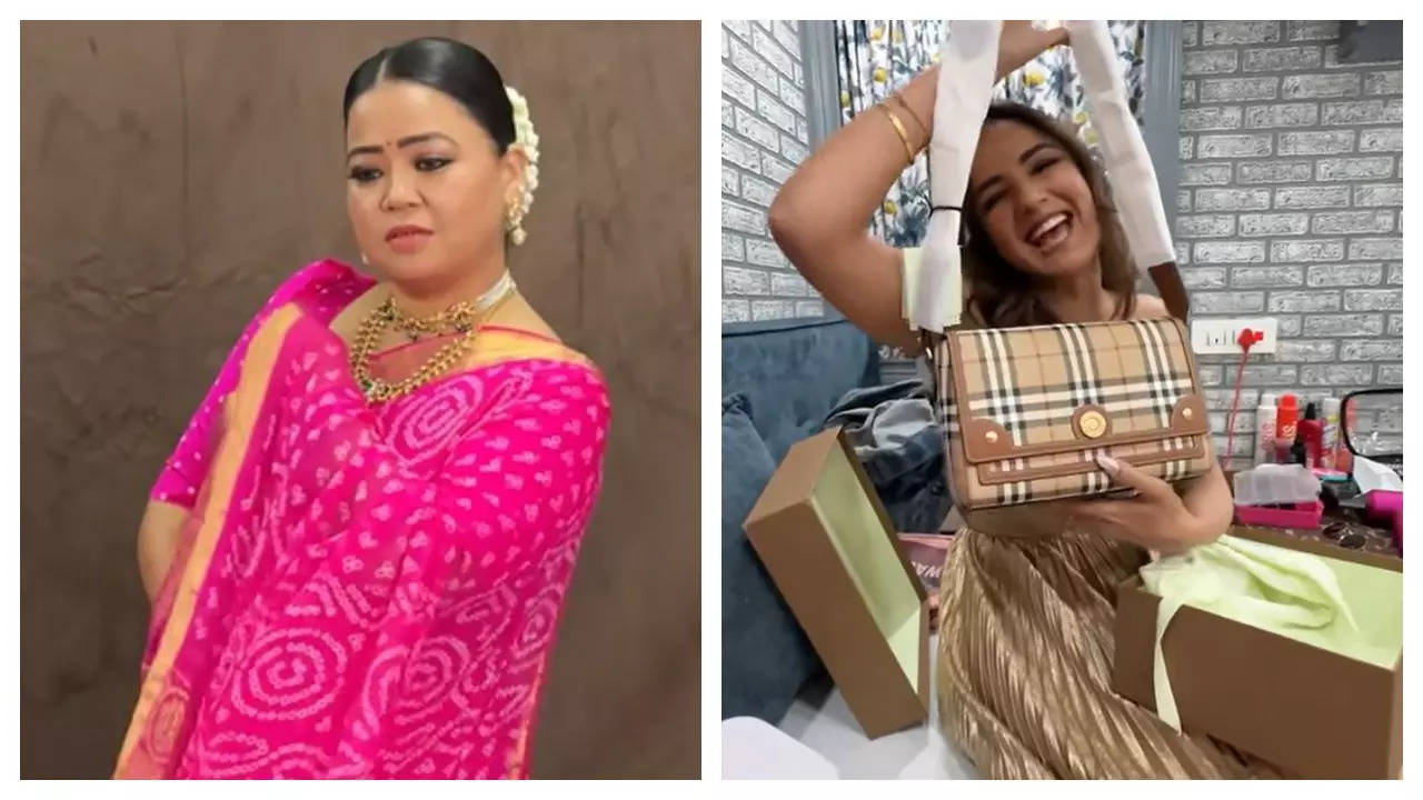 Bharti Singh surprises close friend Jasmine Bhasin with an expensive bag worth Rs 1,23,000 as her birthday gift; the latter's excitement is unmissable
