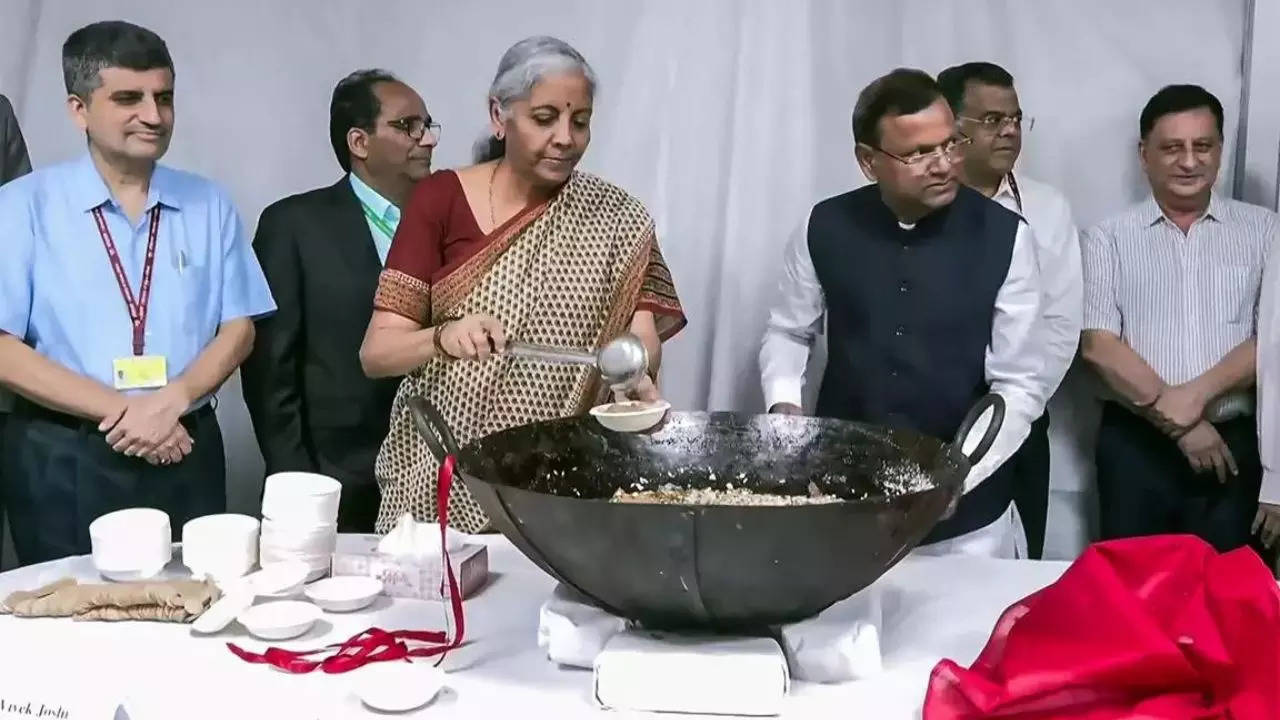 Union Budget 2024-25: Sitharaman participates in ‘halwa’ ceremony; marks final stage of Budget preparation