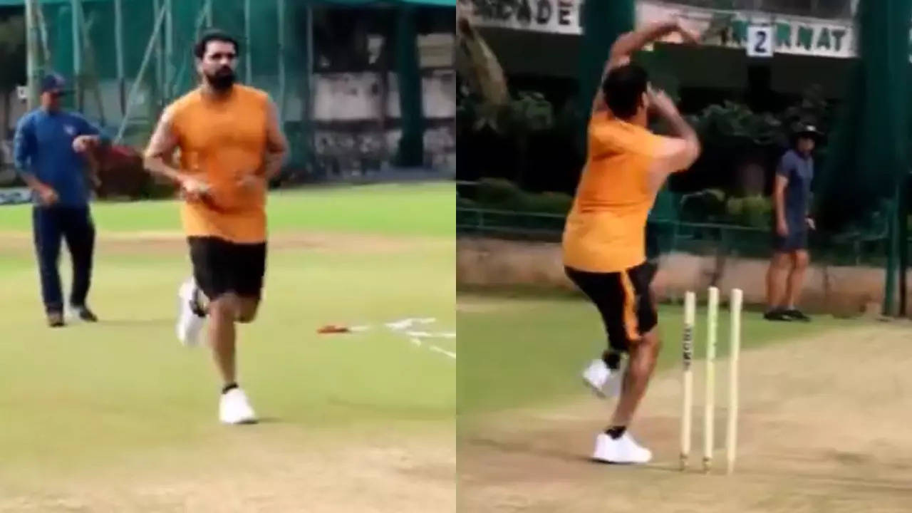 'Grinding for the greatest': Shami hits the nets, eyes India return