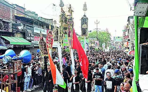 140 akhadas take out processions on Muharram in Ranchi under watchful eyes of 1.5k policemen