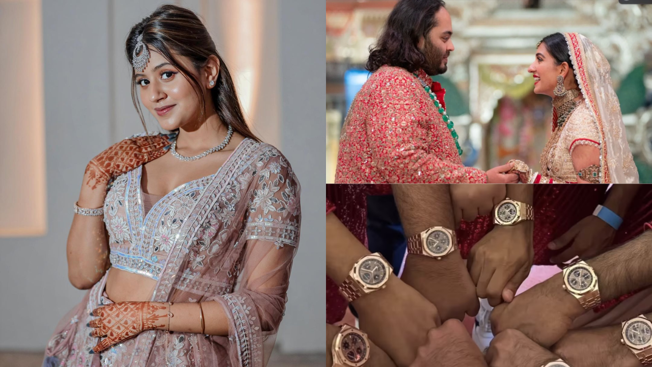 Anant Ambani and Radhika Merchant's wedding: Lock Upp fame Anjali Arora spotted reacting to the Rs 2 cr worth watches in return gift, says 'Why didn't you invite me?'