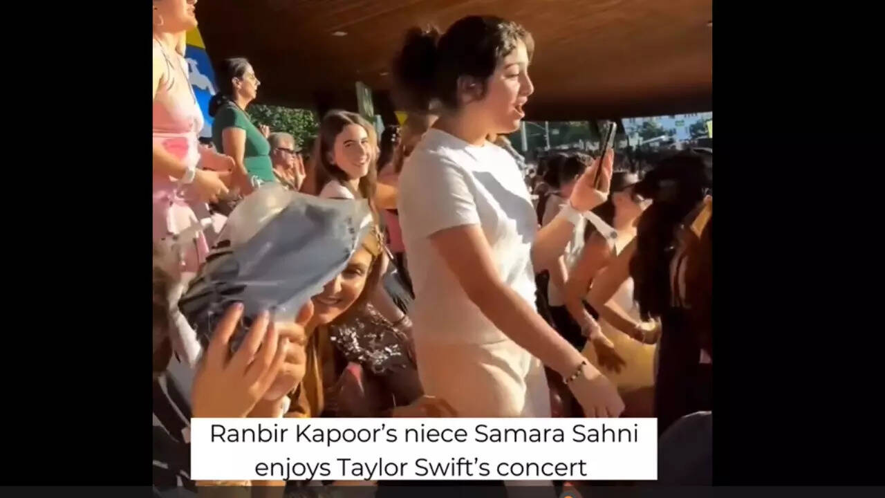 Ranbir's niece Samara attends Taylor Swift's concert