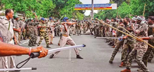 It’s cop vs ‘cop’ in Jharkhand; end stir, state tells contract workers