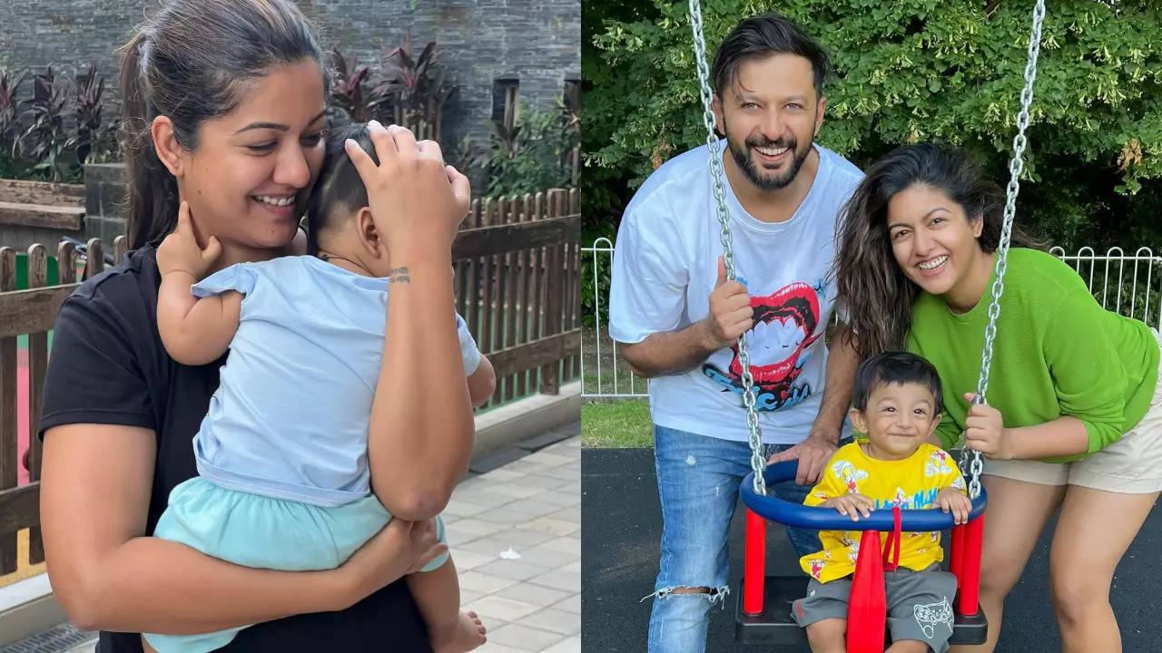 Ishita Dutta and Vatsal Sheth reveal son Vaayu's face on his first birthday; see pic