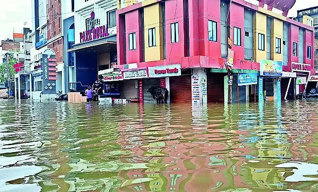 Normal life not in sight for rain-battered Dwarka