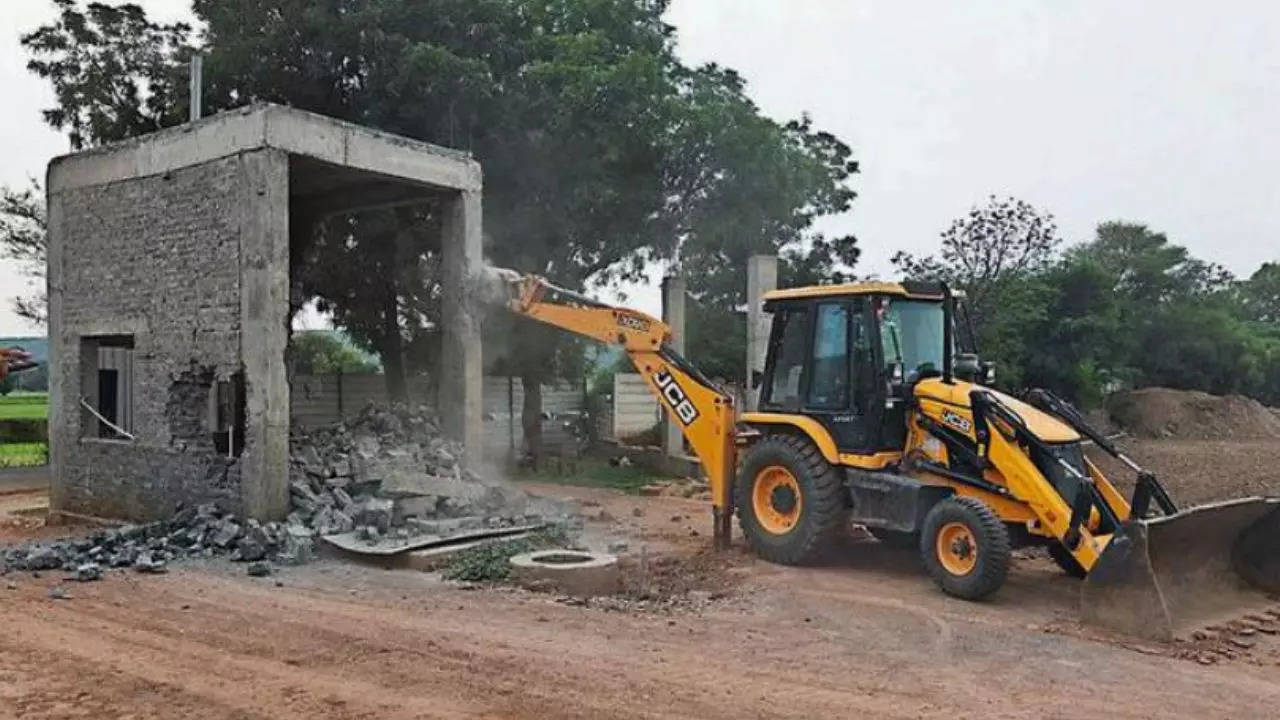 Shops to offices & gates: Six illegal colonies razed in Gurgaon
