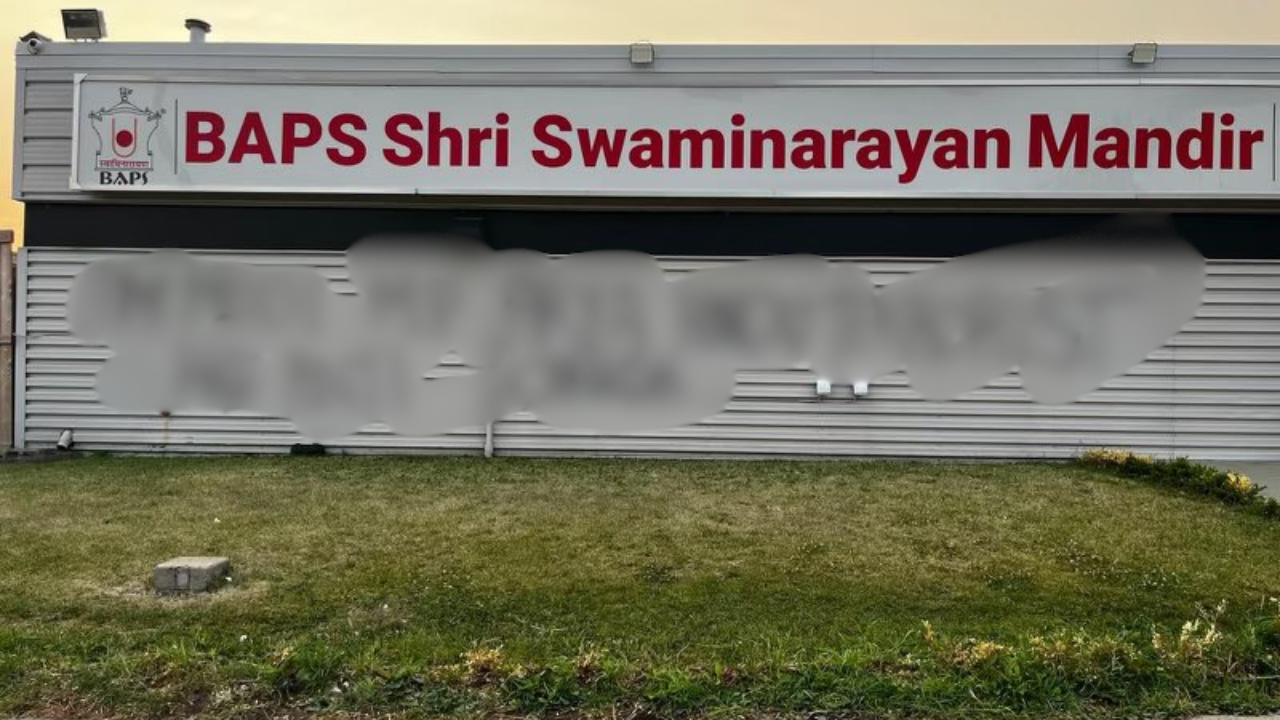 Hindu temple in Canada defaced with anti-India graffiti