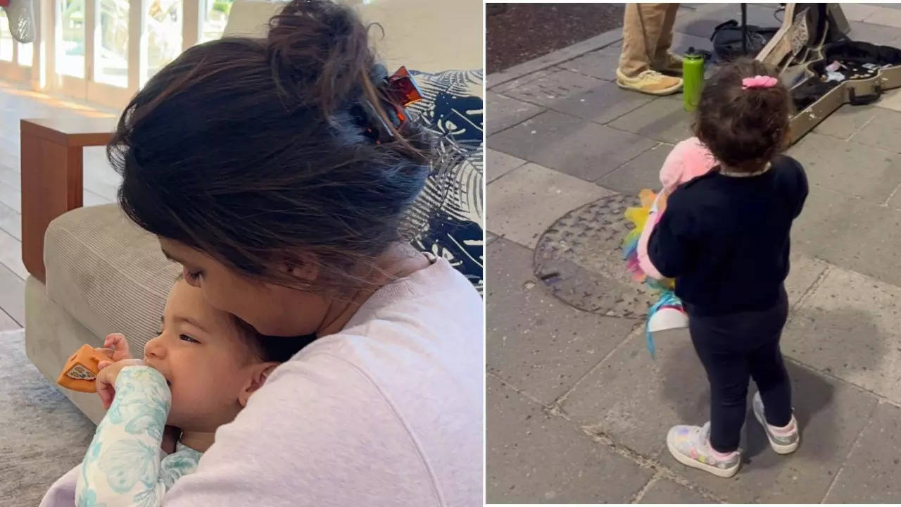 Priyanka Chopra gets emotional watching her daughter Malti Marie mesmerized by street music performance | Hindi Movie News Filmymeet