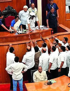 BJD MLAs disrupt House over ‘assault’ by guv’s son