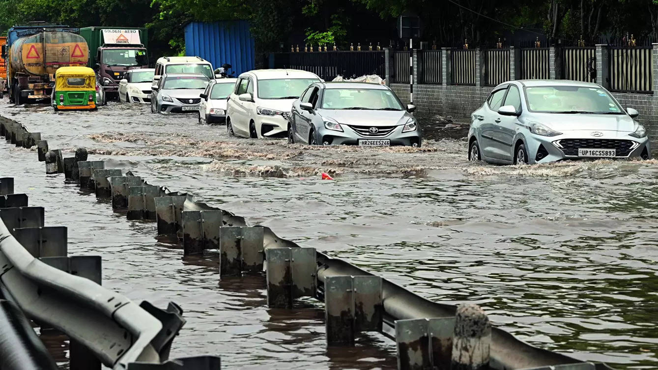 Gurgaon hits brakes again as key NH8 stretches flooded after 1.5-hour rain