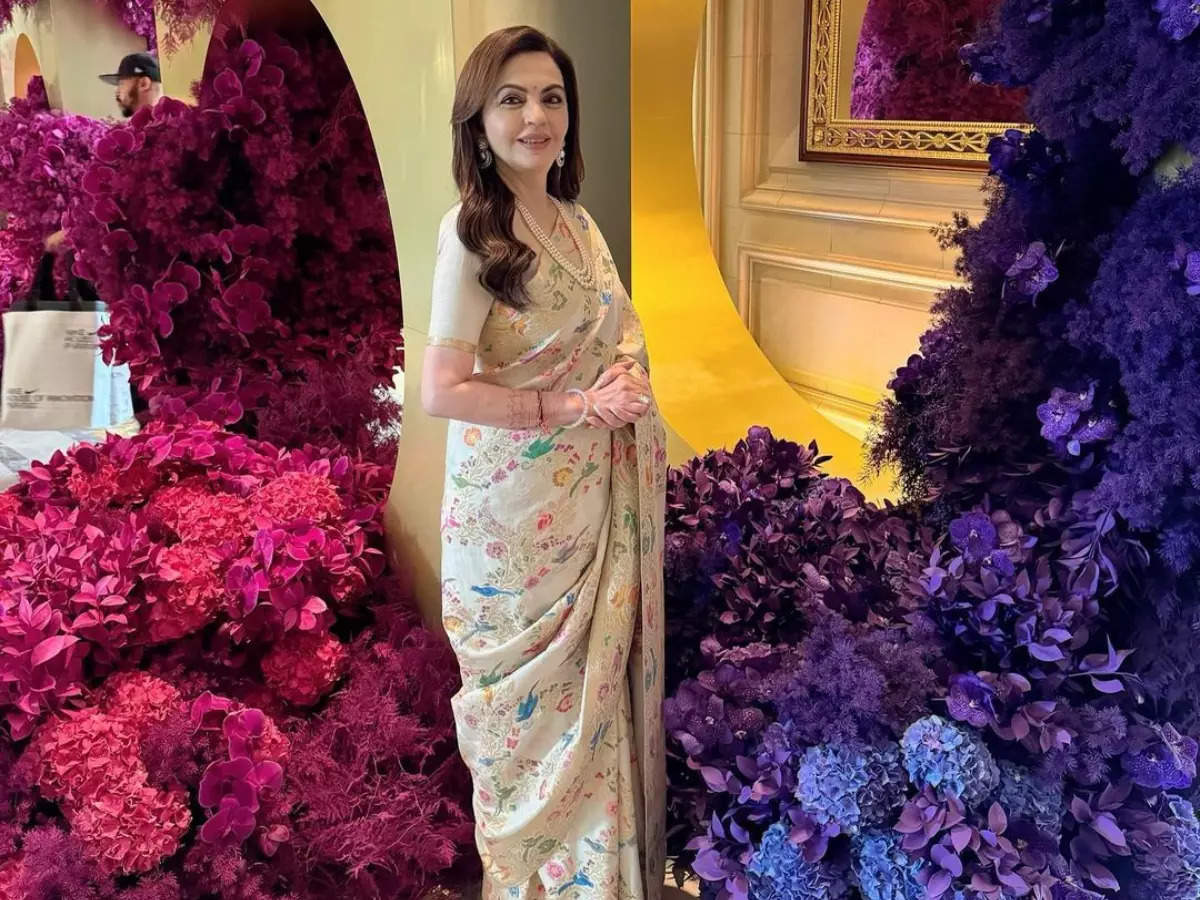 Nita Ambani rules over Paris in a sari