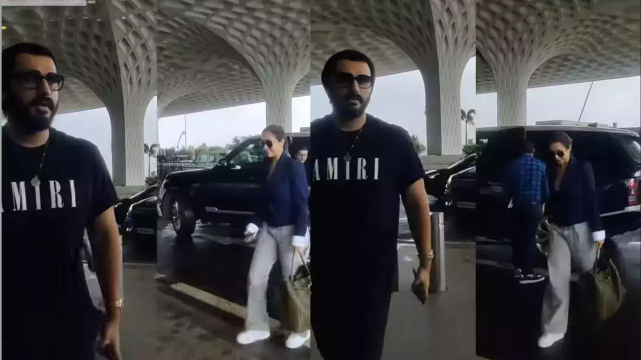 Arjun -Malaika seen separately at the airport