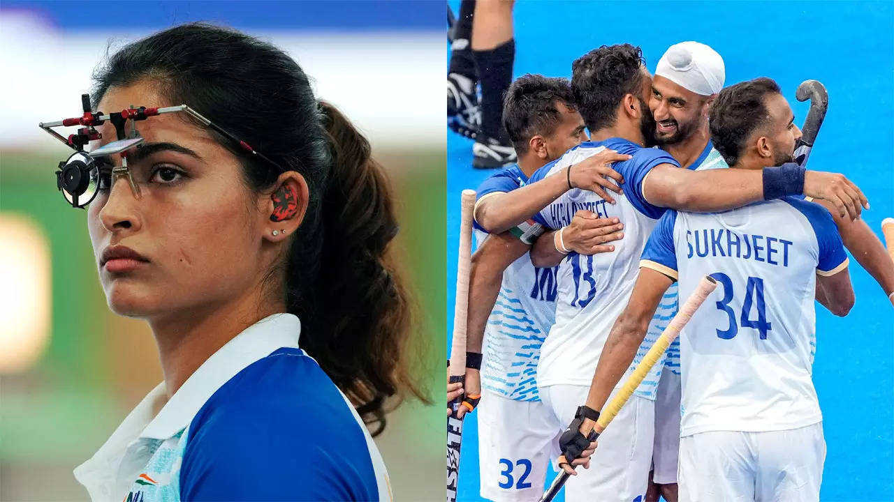 India at Olympics: Bhaker, shuttlers shine on Day 1; hockey team wins too