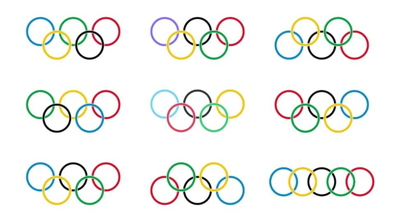 Challenge: Can you spot the correct formation of the Olympic rings?