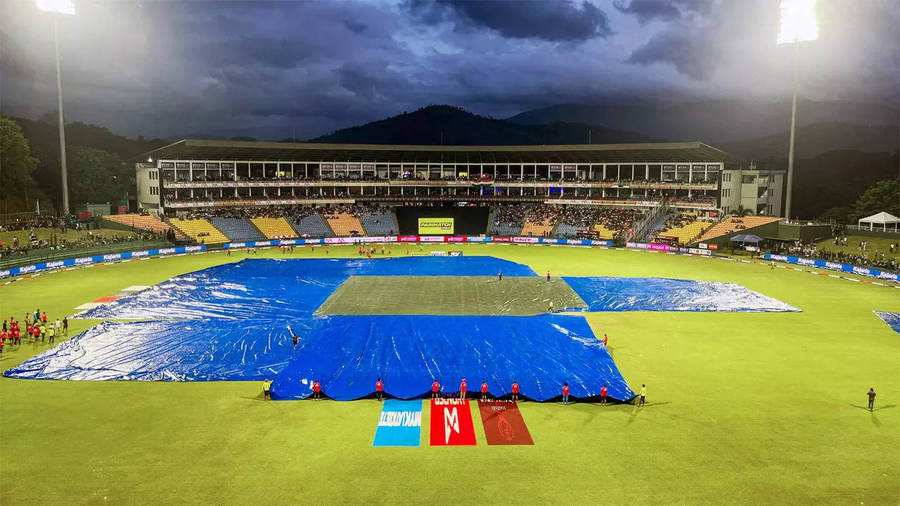 3rd T20I Live: Toss delayed due to wet outfield in Pallekele