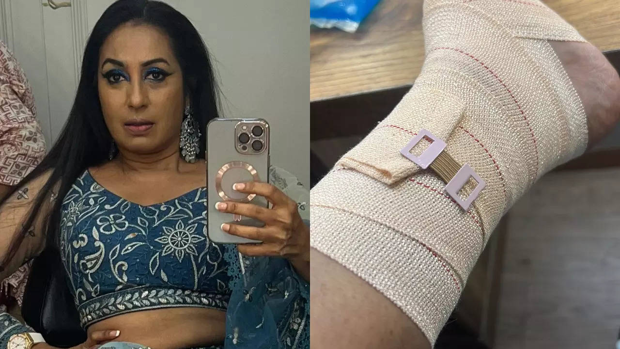 Kashmera Shah has a major fall on the sets of Laughter Chefs; shares pics of her injured ribs and ankle