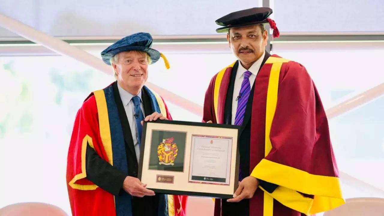 Ravi Shastri receives honorary fellowship from CMU