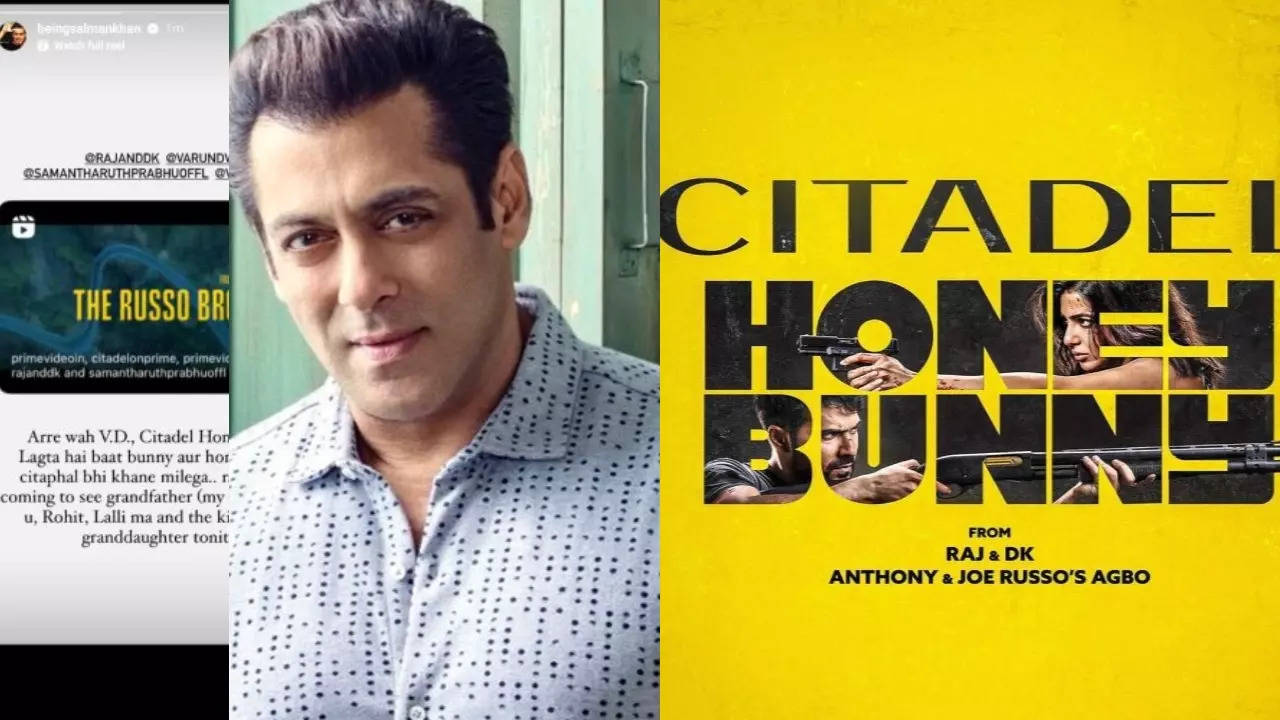 Salman Khan sends best wishes to Varun Dhawan and Samantha Ruth Prabhu for 'Citadel: Honey Bunny': 'Lagta hai baat bunny aur honey ke saath citaphal bhi khane milega' Filmymeet