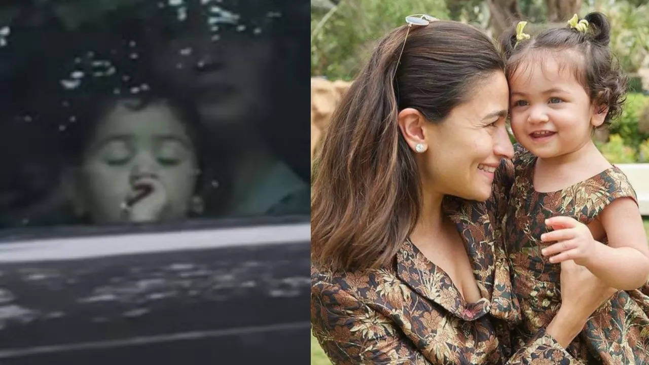 Raha Kapoor wins the internet again with her cuteness as she enjoys a car ride with mumma Alia Bhatt in the city | Hindi Movie News Filmymeet