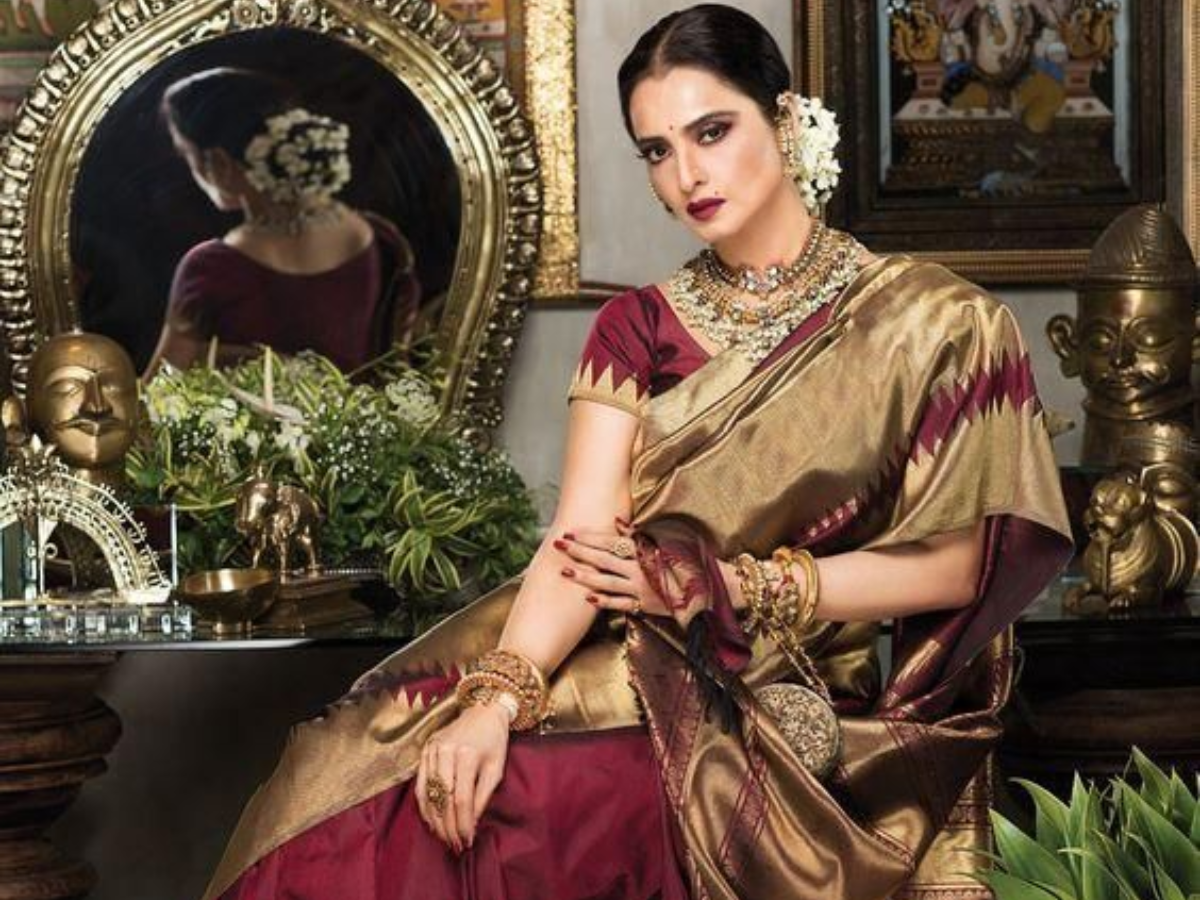 Saris to borrow from Rekha’s collection