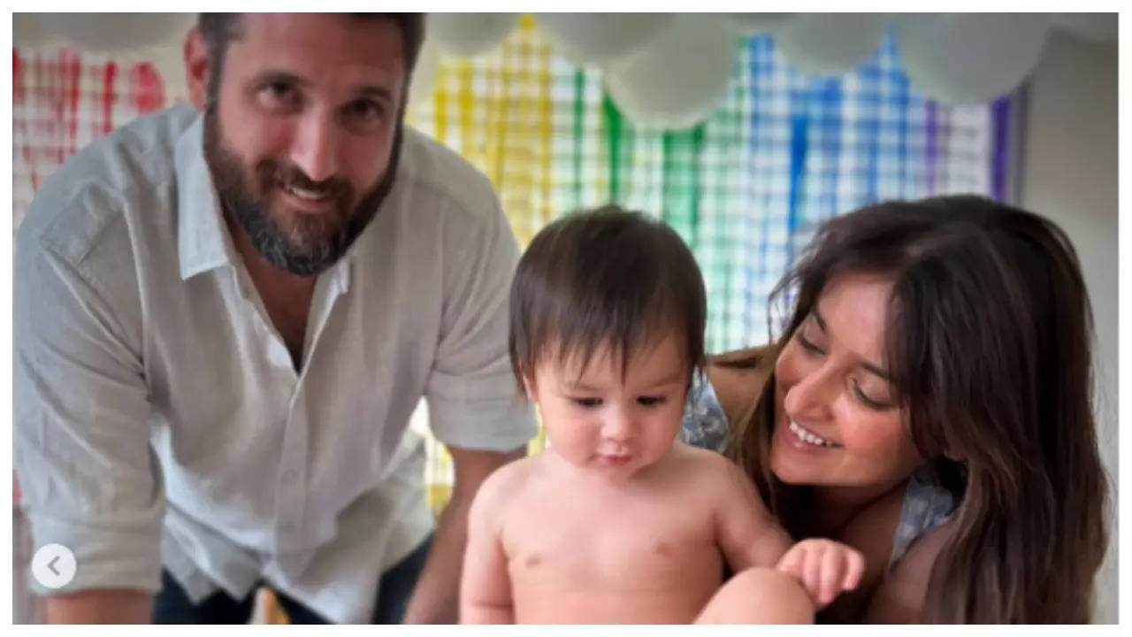 Ileana D'Cruz shares an adorable family portrait from son Koa's first Birthday; asks 'Where did the time go?' | Filmymeet