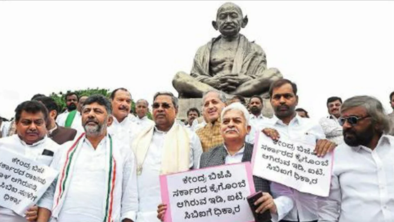 Karnataka Congress chief ministerial aspirants lobby amid Muda site allotment case