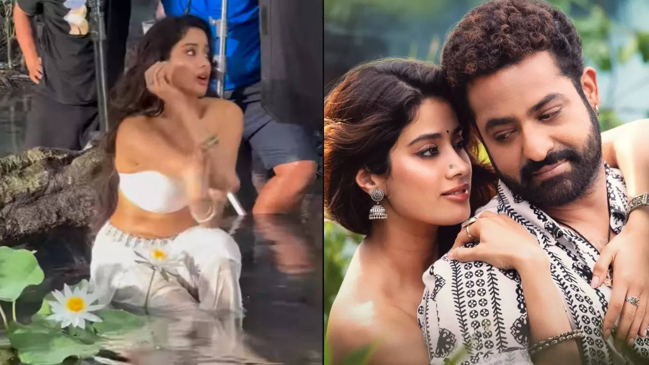 Janhvi Kapoor: Janhvi Kapoor shares much-awaited BTS clip of 'Chuttamalle' song from Jr NTR's 'Devara - Part 1'; fans REACT - WATCH Filmymeet