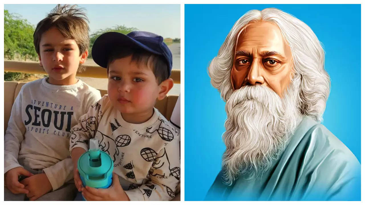 Did you know Kareena Kapoor's sons Taimur Ali Khan and Jehangir Ali Khan have blood relation with Nobel Laureate Rabindranath Tagore? | Filmymeet