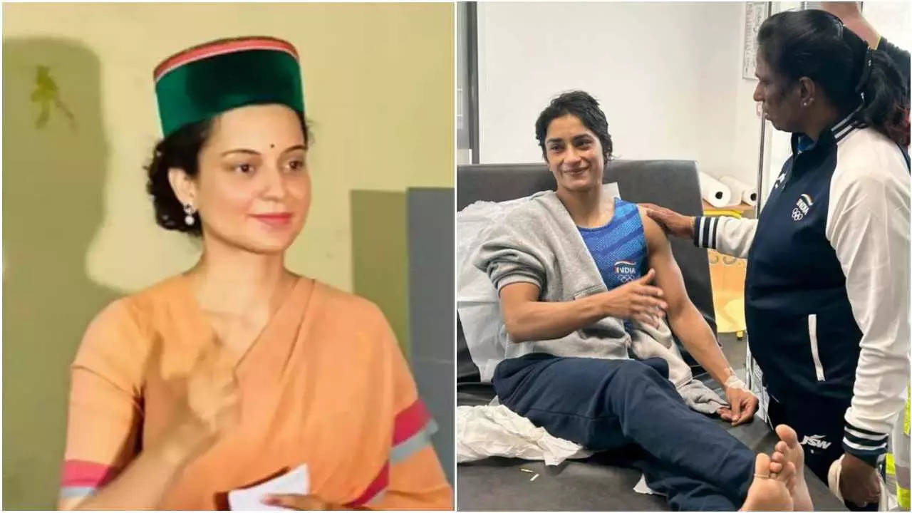 Kangana supports Vinesh Phogat over disqualification