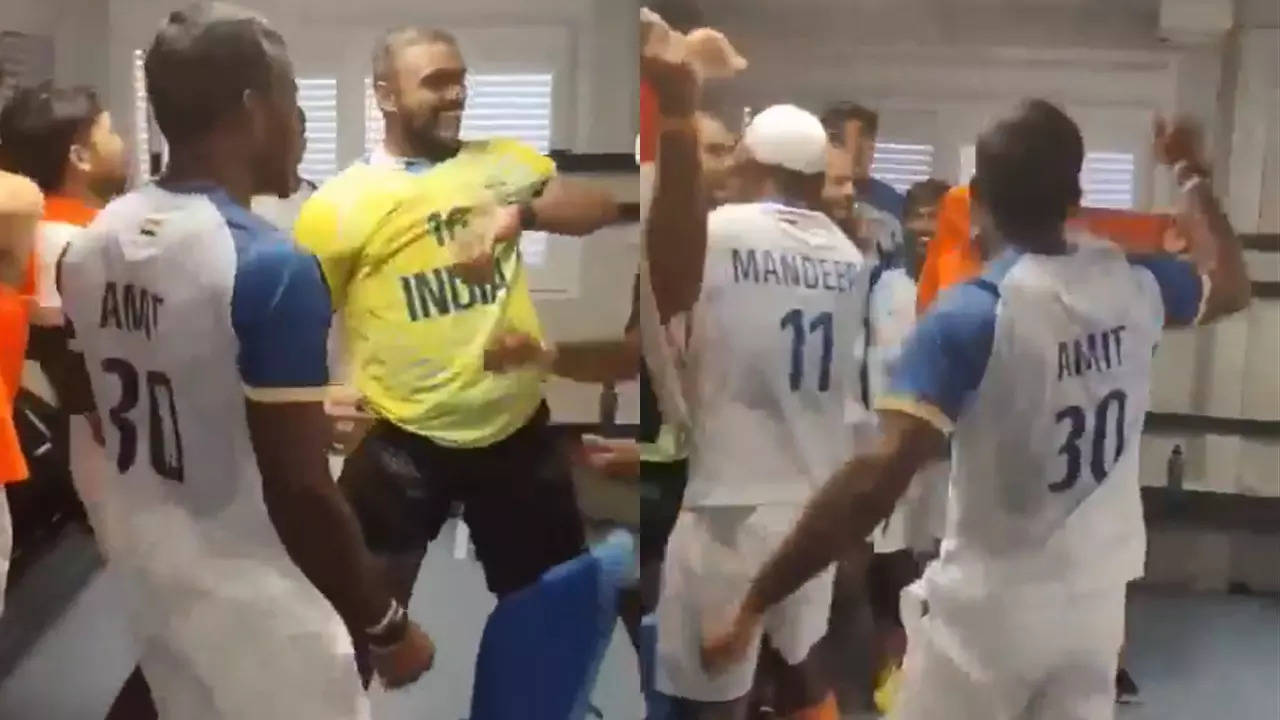 Watch: Indian hockey players dance their hearts out in dressing room