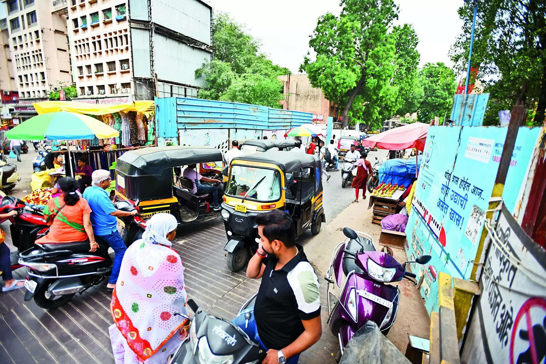 Metro barricading in Mandai to remain during Ganeshotsav