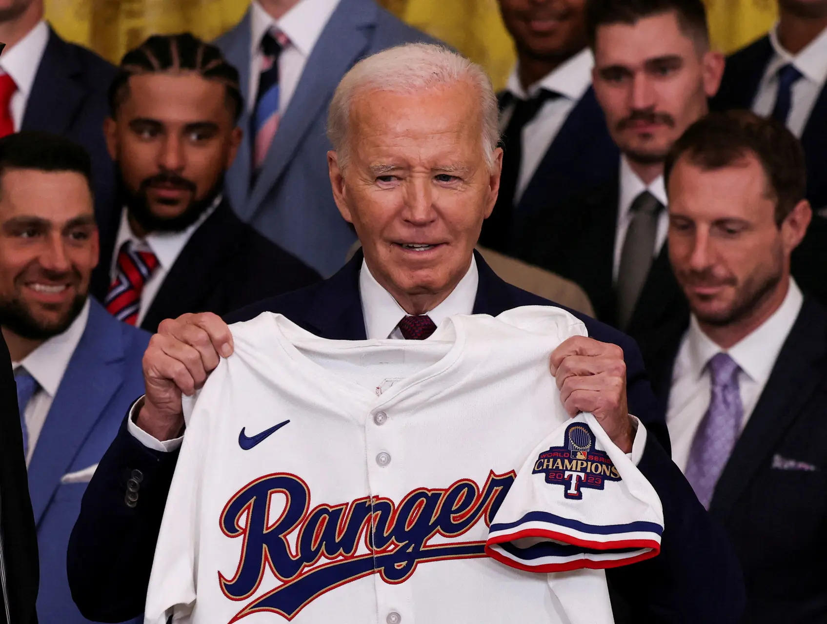 ‘What am I doing?’: Biden appears confused at White House event honoring Texas Rangers; watch video