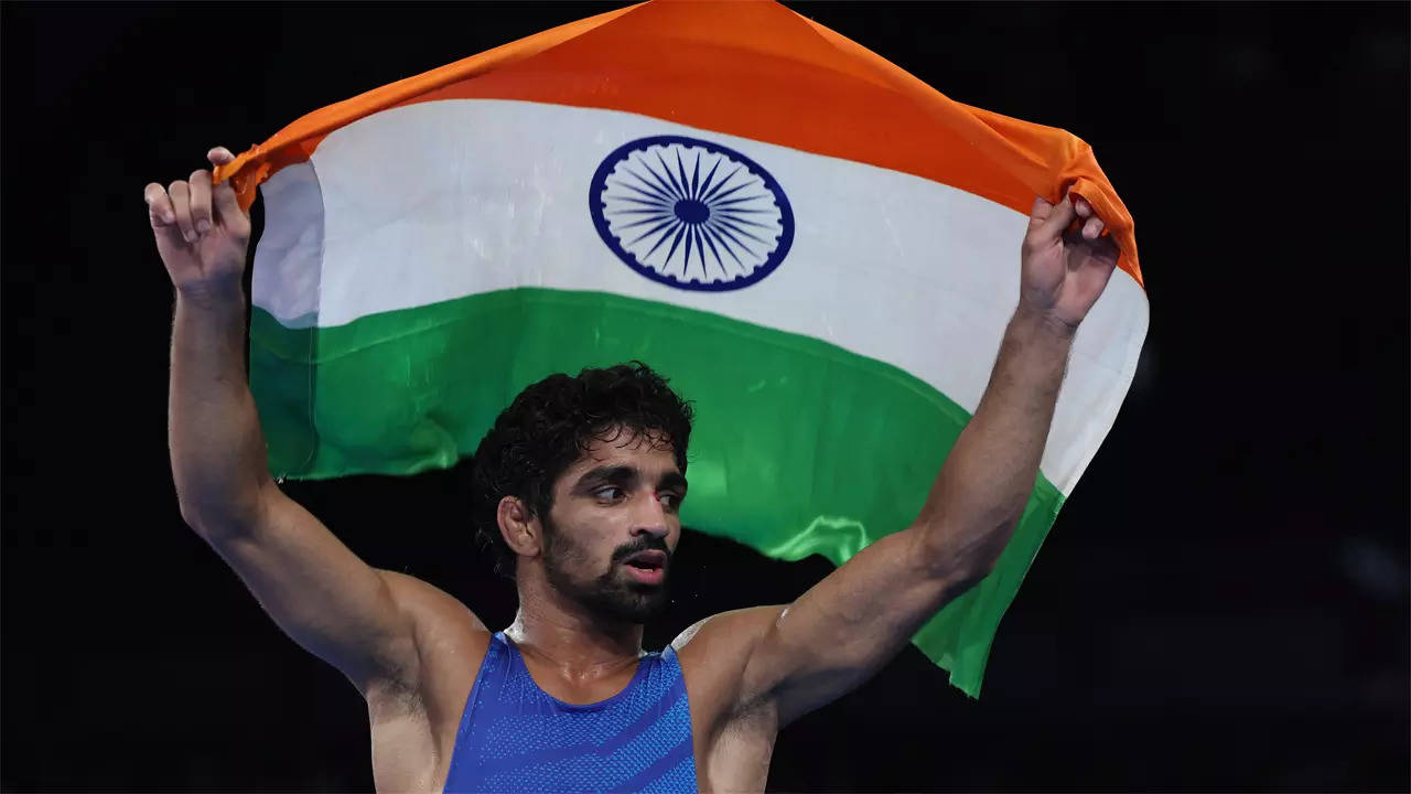 Aman makes history with bronze on Olympic debut