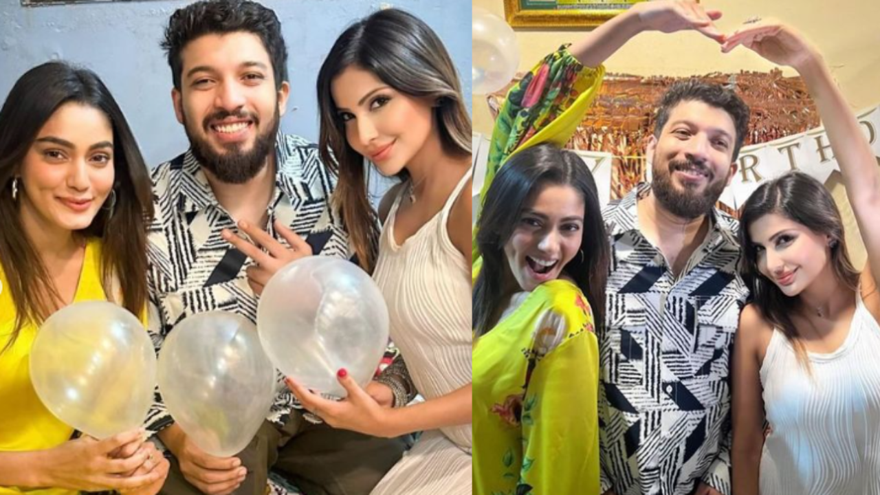 Bigg Boss OTT 3's Sana Makbul and Sana Sultan reunite for Naezy's birthday bash; Bhamais pose together