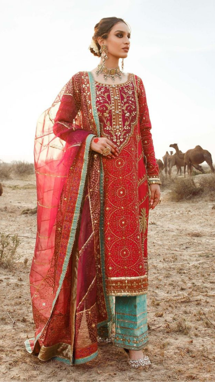 Wedding-worthy stylish Pakistani salwar kameez