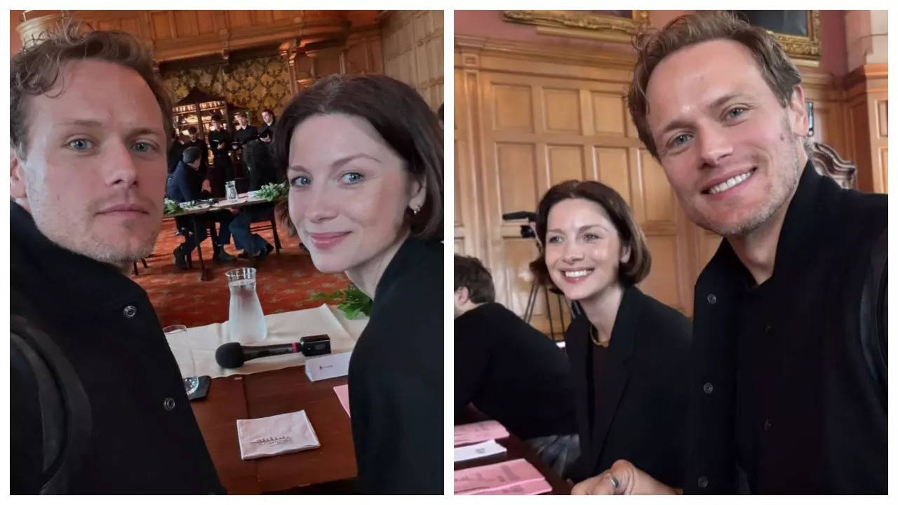 'Outlander' stars Sam Heughan and Caitriona Balfe share emotional photos from FINAL table read | Filmymeet