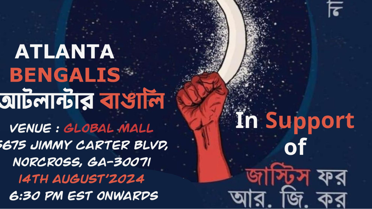 Atlanta joins Bengal in 'Reclaim the night' protest against Kolkata's RG Kar rape-murder horror