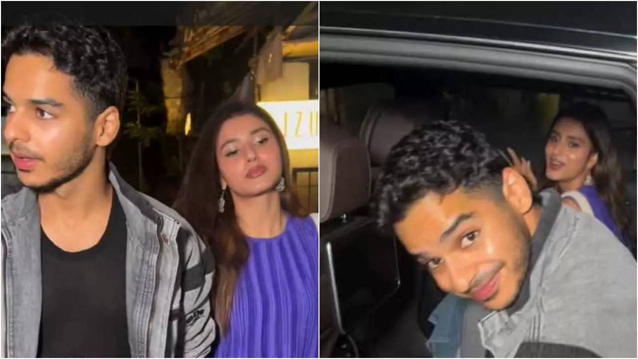 Ishaan Khatter holds rumoured girlfriend Chandi Bainz’s hand on dinner date, couple appears relaxed and happy Filmymeet