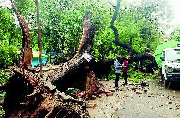 Rain brings relief from sultry weather, streets inundated